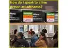 How can I get a live person on Lufthansa?