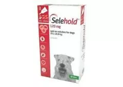 Selehold (Generic Revolution) For Medium Dogs 22-44lbs (Red) 120mg/1.0ml