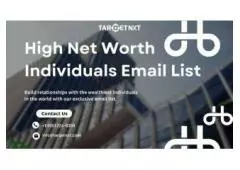 What are effective strategies for acquiring the email addresses of high net worth individuals?