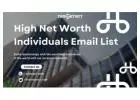 What are effective strategies for acquiring the email addresses of high net worth individuals?