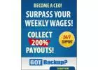 Backup solutions with rewards