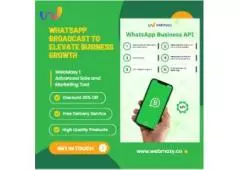 WhatsApp Broadcast to Elevate Business Growth. | WebMaxy