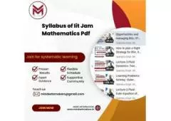 Syllabus of Iit Jam Mathematics Pdf
