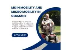 MS in Mobility and Micro mobility in Germany