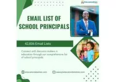 Gel All the Validate of 42,836 Email List of School Principals