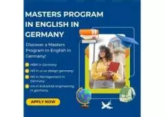 Masters Program in English in Germany