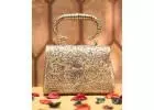 Silver Clutch Bag For Sale