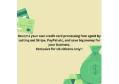 Save big money for your business by becoming your own credit card processing free agent!