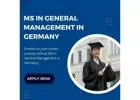 MS in General Management in Germany 