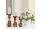 Buy Wooden Candle Holder Online USA | Perillahome